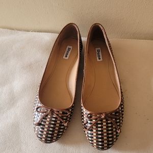 Dune London Ballet Pumps Women Shoe "Hope" Size 41 Leather US 9.5